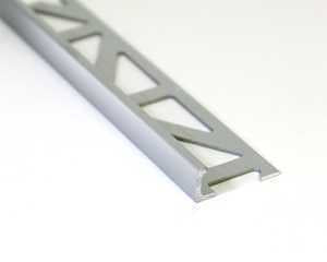 Emser Tile Signature Series ZBL300-410-10025-1 Edge Protector Trim, Aluminum, Satin Silver