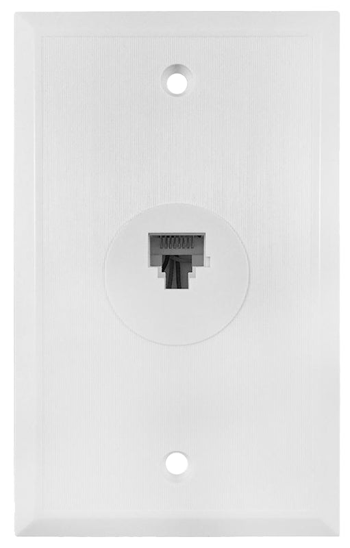 Amerelle VW6EW Wallplate, White, Flush Mounting