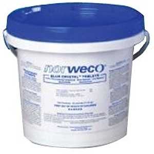 Norweco FSB50009 Wastewater Disinfectant Tab, Solid, Blue/White, Slight Chlorine, 10 lb