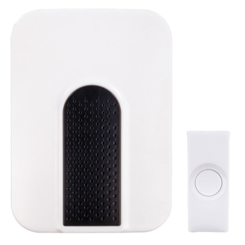 Heath Zenith SL-7307-03 Doorbell Kit, Wireless, 85 dB, Black/White