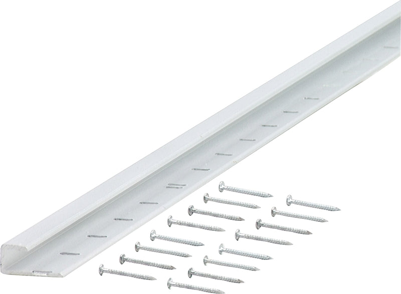 M-D 70144 Cap Moulding with Nail, 96 in L, Aluminum, Silver
