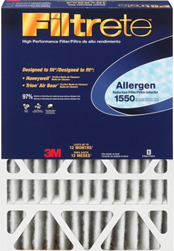 Filtrete DP01DC-4 Air Filter, 25 in L, 16 in W, 12 MERV, Cardboard Frame
