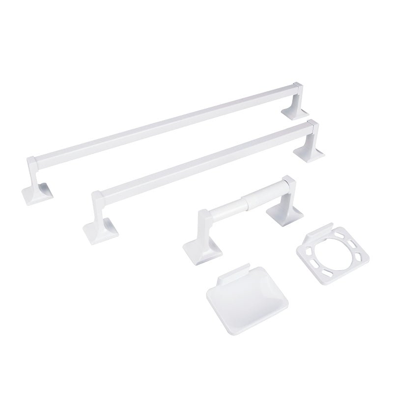 BATH ASSORTMENT 5PC WHITE