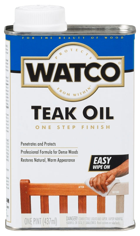Watco 206347 Teak Oil, Liquid, 1 pt