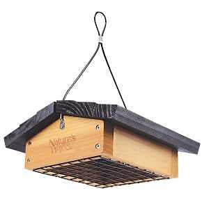 Nature's Way CWF2 Suet Feeder, Steel, Cedar, 4-1/8 in H