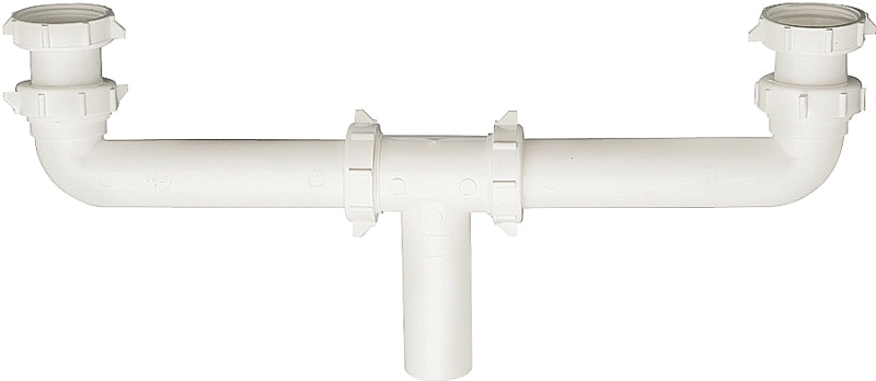 Plumb Pak PP930W Center Outlet, 1-1/2 in, Slip, Plastic, White
