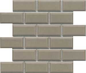 Emser Tile Reward Series F27REWATA1112MBV Porcelain Mosaic Tile, 12 in L Tile, 11 in W Tile, Pressed Edge, Bevel Pattern