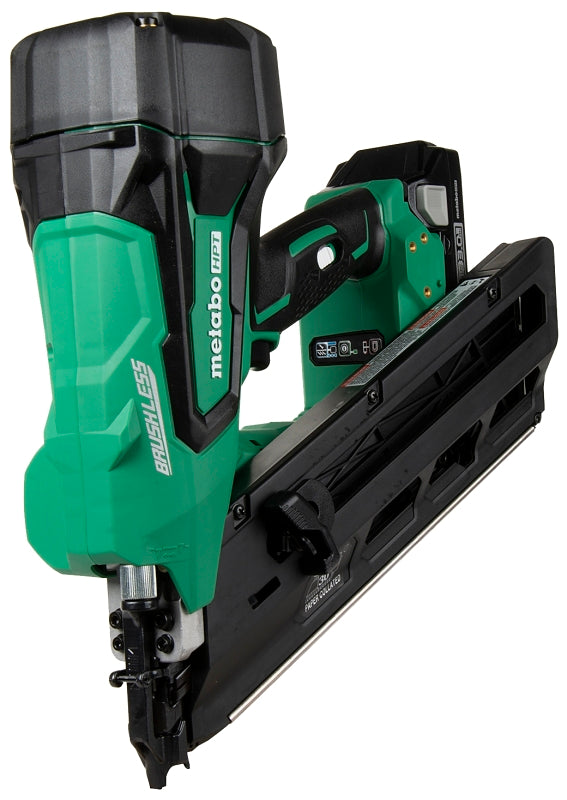Metabo HPT NR1890DCSM Framing Nailer, Battery Included, 18 V, 3 Ah, 47 Magazine, 30 deg Collation, Paper Strip Collation
