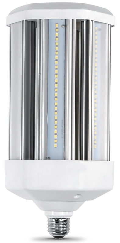 Feit Electric C10000/5K/LEDG2 LED Bulb, Corn Cob, 500 W Equivalent, E26 Lamp Base, Clear, Daylight Light