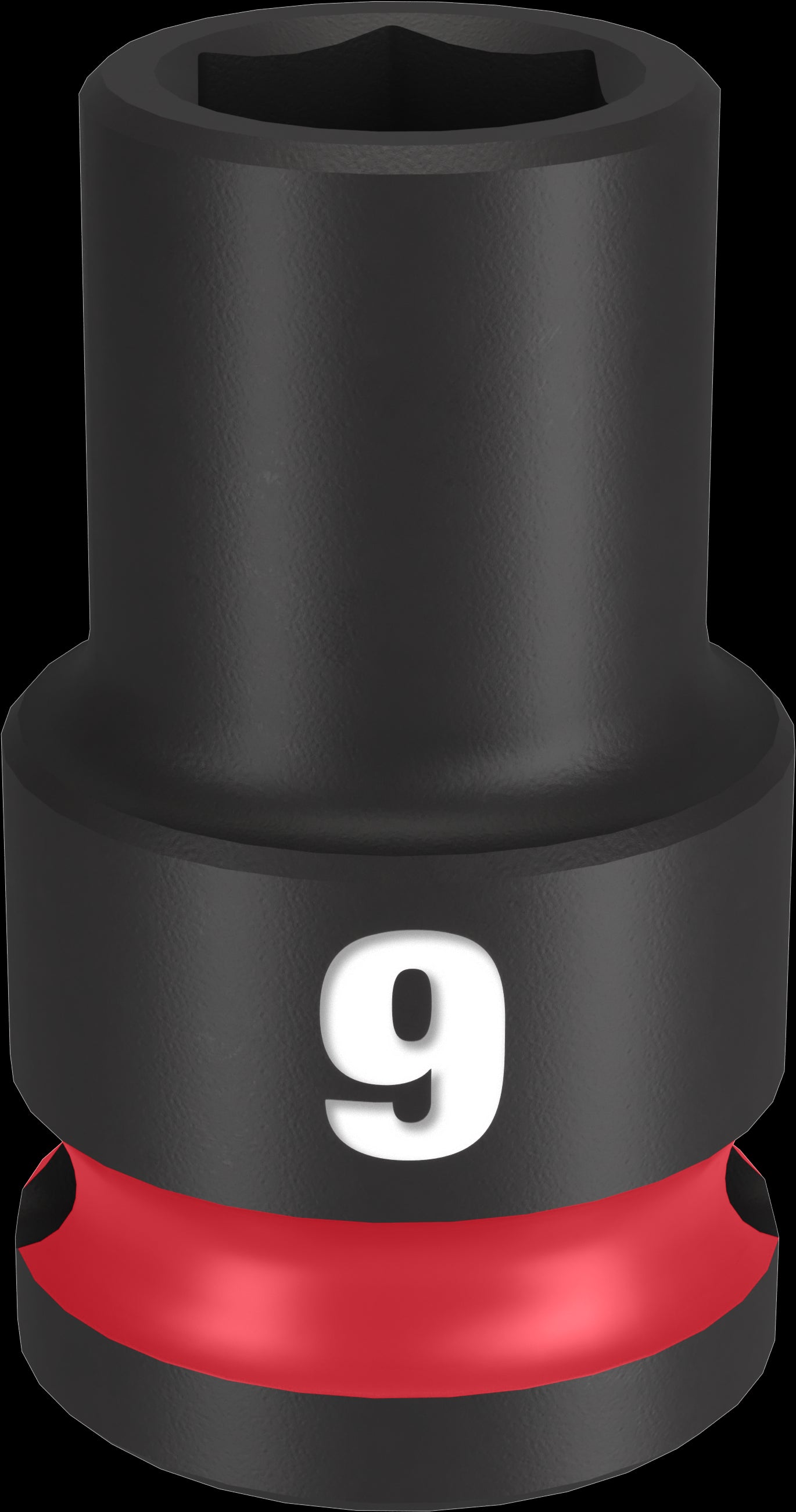 Milwaukee SHOCKWAVE Impact Duty Series 49-66-6133 Shallow Impact Socket, 9 mm Socket, 3/8 in Drive, Square Drive