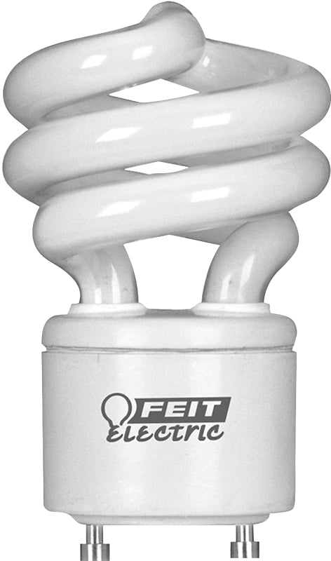 Feit Electric BPESL13T/GU24/CAN Compact Fluorescent Bulb, 13 W, Spiral Lamp, GU24 Lamp Base, 900 Lumens