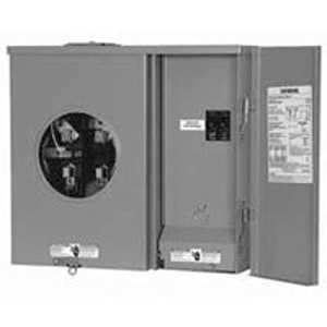 Siemens MM0202B1200RJB Meter Socket, 1 -Phase, 120/240 V, NEMA 3R Enclosure, Semi-Flush, Surface Mounting