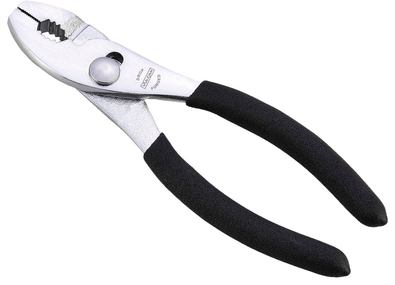 Vulcan JL-NP001 Slip Joint Plier, 6 in OAL, 1 in Jaw Opening, Black Handle, Non-Slip Handle, 1 in W Jaw, 7/8 in L Jaw