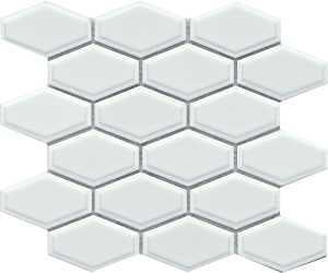 Emser Tile Reward Series F27REWAWH1011MHW Porcelain Mosaic Tile, 11 in L Tile, 10 in W Tile, Pressed Edge, White