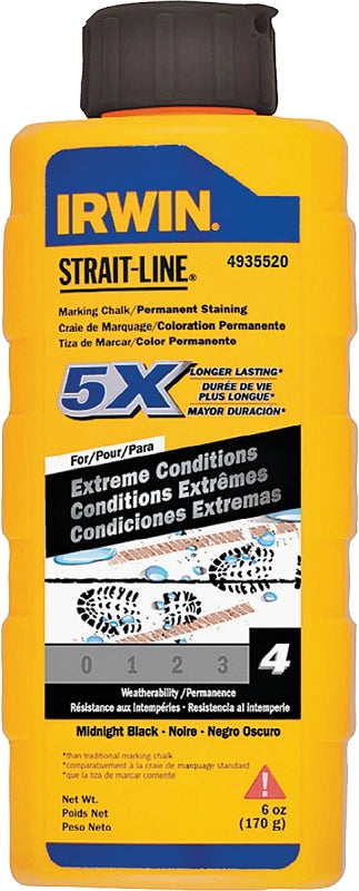 Irwin 4935520 Marking Chalk Refill, Midnight Black, Permanent