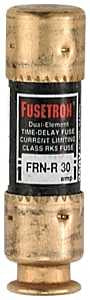 Bussmann FRN-R-30 Fuse, 30 A, 250 VAC, 125 VDC, 20, 200 kA Interrupt, Fiberglass Body, H