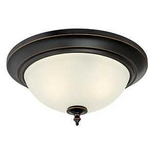 Westinghouse Harwell Series 6304800 Flush-Mount Lighting, 120 V, 60 W, 2-Lamp, Incandescent, LED Lamp, Metal Fixture