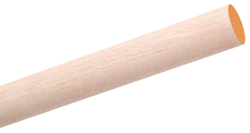Waddell 6616UB Dowel Rod, 1 in Dia, 36 in L, Birchwood