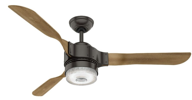 Hunter SIMPLEconnect Wi-Fi Series 59226 Ceiling Fan with Light Kit, Plastic, Noble Bronze