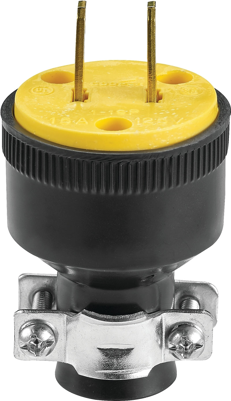 WD1723 BLK RUBBER 2WIRE PLUG