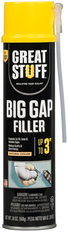 Great Stuff 157913 Triple Expanding Foam Sealant, Yellow, 20 oz, Can