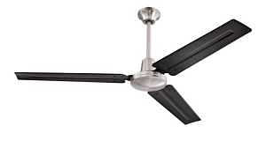 Westinghouse Jax Series 7800300 Ceiling Fan, 3-Blade, Black Blade, Steel Blade, 4-Speed