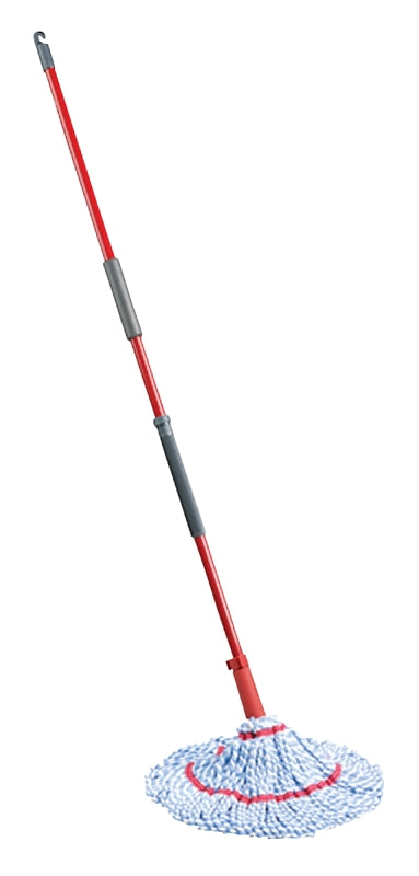 Vileda 148241 Wet Mop, 55 in L, Microfiber Cloth Mop Head, Steel Handle