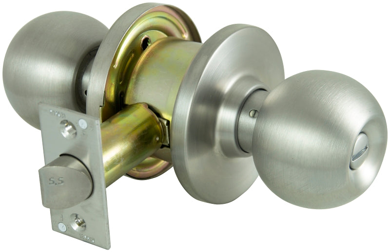 ProSource Commercial-Grade Privacy Lockset, C3 Design, Stainless Steel