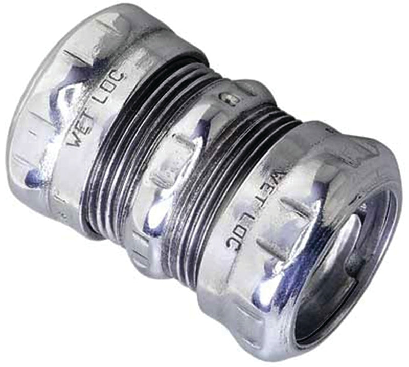 Halex 26262 Coupling, 3/4 in Compression, Steel, 5/BAG