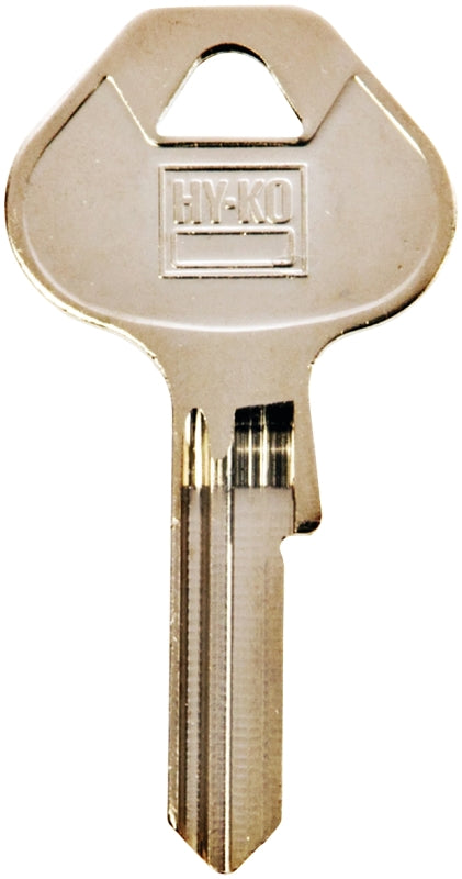 Hy-Ko 11010M60 Key Blank, Brass, Nickel, For: Master Locks and Padlocks