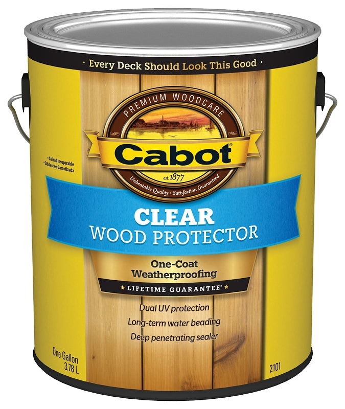 Cabot 140.0002101.007 Wood Protector, Liquid, Clear, 1 gal