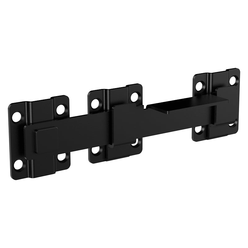 National Hardware N166-023 Modern Drop Bar Latch, 8-3/32 in L, 1-11/32 in W, Steel, Black