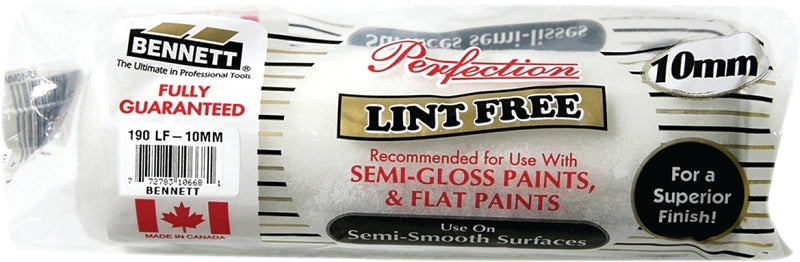 BENNETT 190 LF-10MM Roller Refill, 10 mm Thick Nap, 190 mm L, Fabric Cover