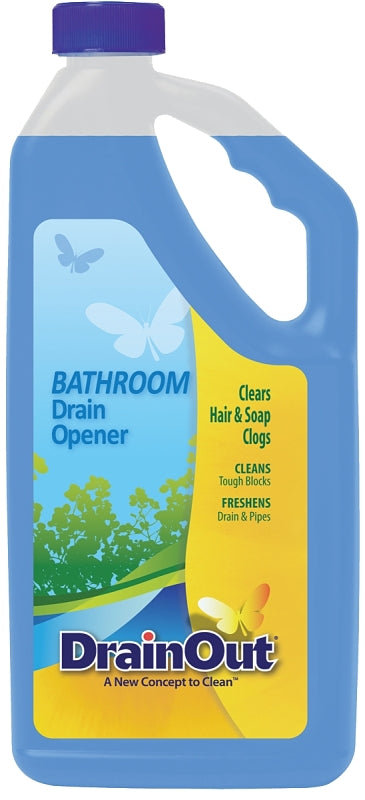 Drain OUT DOB0632N Drain Opener, Liquid, Blue, Citrus, 32 oz, Bottle