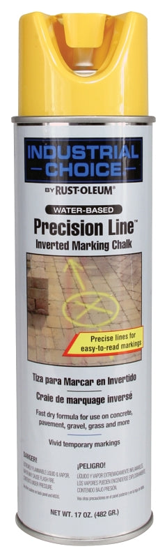 Rust-Oleum 205234 Inverted Marking Spray Paint, APWA Yellow, 17 oz, Can