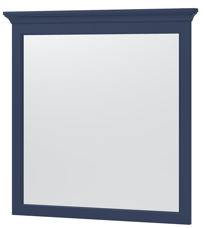 Craft + Main Lawson Series LSBM3232 Framed Mirror, 32 in L, 32 in W, Aegean Blue Frame