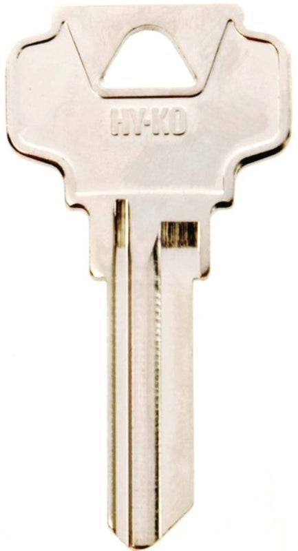 Hy-Ko 11010DE6 Key Blank, Brass, Nickel, For: Dexter Cabinet, House Locks and Padlocks