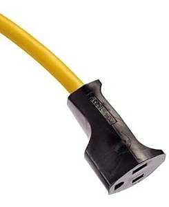 CCI 510521 Extension Cord, 14 AWG Cable, 15 m L, 15 A, 125 V, Black/Yellow