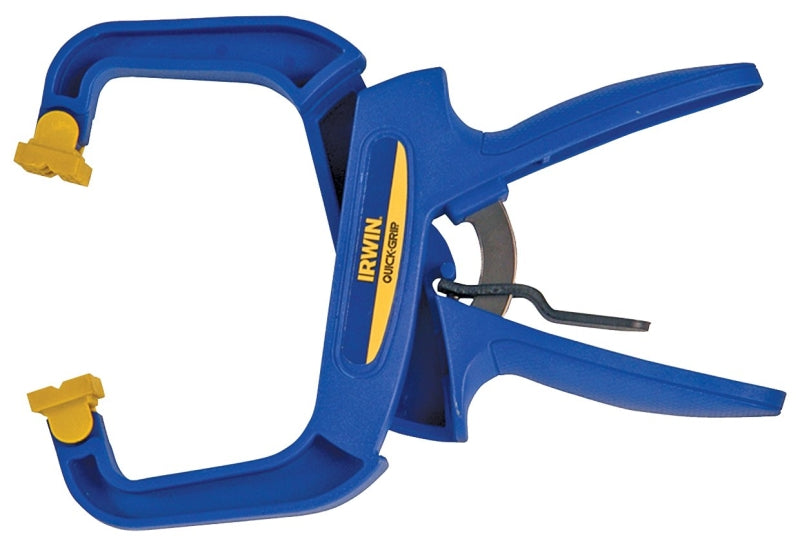 Irwin 59400CD Handi-Clamp, 75 lb Clamping, 4 in Max Opening Size, 3 in D Throat, Resin Body