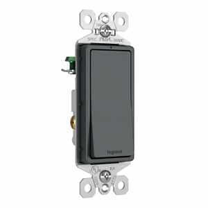 Legrand radiant TM870GCC10 Rocker Switch, 15 A, 120/277 V, Push Wire, Side Wire Terminal, Graphite