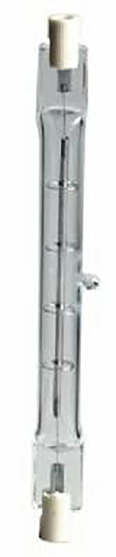 GE 19382 Halogen Bulb, 500 W, R7 Recessed Single Contact Lamp Base, T2.5 Lamp, White Light, 11100 Lumens