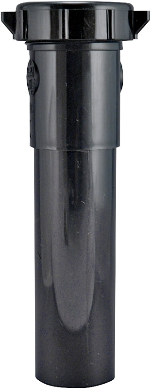 Plumb Pak PP55-2B Pipe Extension Tube, 1-1/2 in, 6 in L, Slip-Joint, Plastic, Black