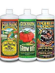 Foxfarm 791000 Plant Food, 1 qt, Liquid, 0-0.5-0.7, 6-4-4, 2-8-4 N-P-K Ratio