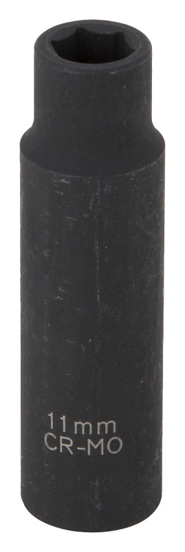Vulcan Deep Impact Socket, 11 mm Socket, Black Phosphate