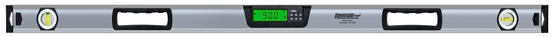 Johnson 1760-4800 Electronic Digital Box Level, 48 in L, 2-Vial, Aluminum, Silver
