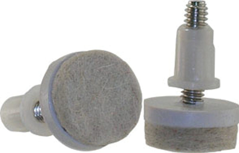 Shepherd Hardware FeltGard Series 9909 Furniture Pad, 75 lb, Felt/Metal, Almond, 4/PK