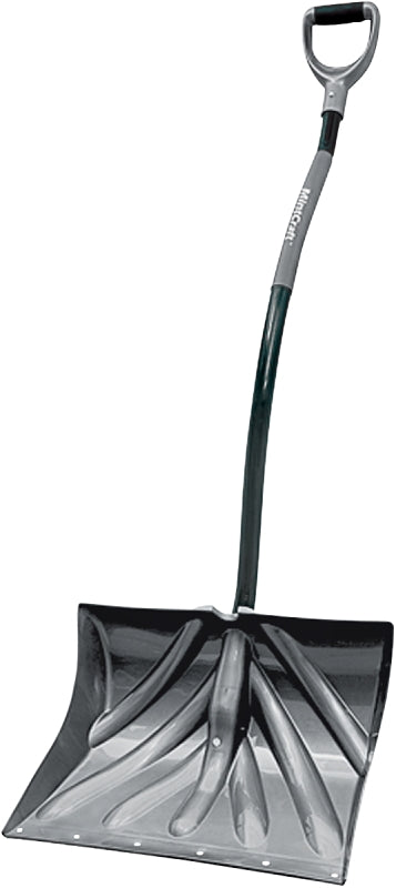 Vulcan 34630 Snow Shovel with Sleeve, Poly Blade, Steel Handle