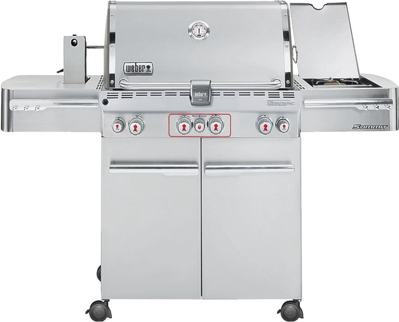 Weber Summit 7170001 Gas Grill, 48800 Btu/hr BTU, Liquid Propane, 4 -Burner, 468 sq-in Primary Cooking Surface