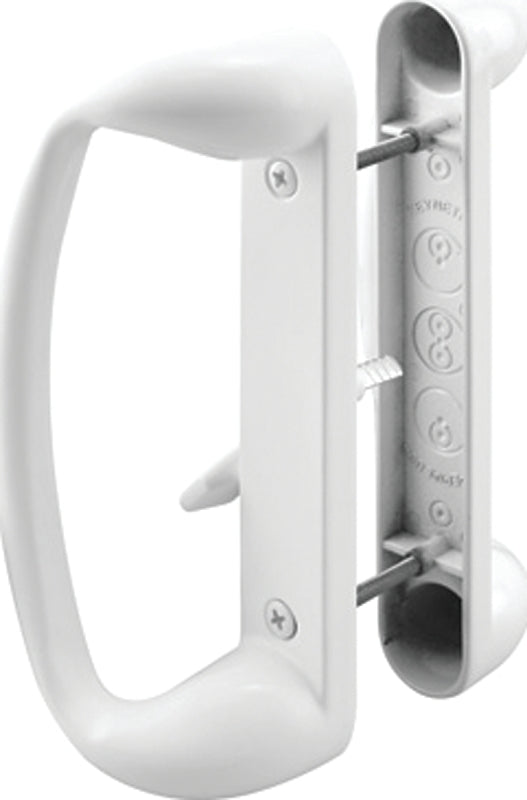 Prime-Line C 1176 Handle Set, Aluminum, Painted, 1-5/8 to 1-7/8 in Thick Door