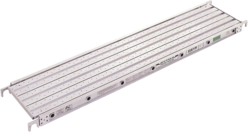 Werner 5507-19 Aluma-Plank, 7 ft L, 19-1/16 in W, Aluminum